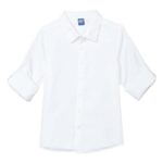 Amazon Brand - Jam & Honey Boy's Solid Regular Fit Shirt