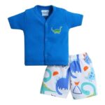 BUMZEE Baby Boys Cotton Half Sleeves Jabla & Short Set