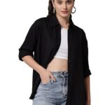 FUNDAY FASHION Women Regular Fit Solid Casual Shirt