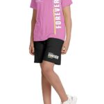 KYDA KIDS® Girls 100% Pure Cotton Premium Chest Printed Tshirt and Short Co-ords Set