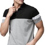 LEOTUDE Men's Regular Fit Half Sleeve Matty Polo T-Shirt