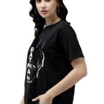 LEOTUDE Oversized Cottonblend Half Sleeve Round Neck Longline Drop Shoulder, Colorful Printed T-Shirt Women's Combo T-Shirts