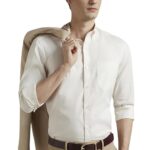 Louis Philippe Men's Cotton Regular Fit Solid All Day Comfort Effortless Ironing Shirt