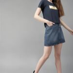 Mack Jonney Women Printed Cotton Rich T Shirt