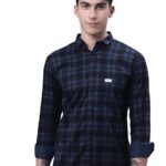 Majestic Man Men Small Checkered Slim Fit Cotton Casual Shirt