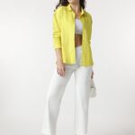 Marks & Spencer Women's Solid Regular Fit Shirt