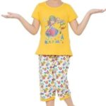 NewLadiesZone Girls Cotton Printed Nightwear t Shirt