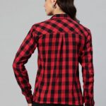 One femme Women Regular Fit Checked Short Shirt
