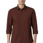 Peter England Men's Slim Fit Casual Shirt