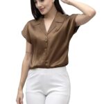 Purys Women's Solid Regular Fit Shirt
