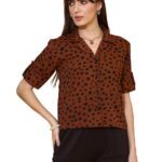 Sheetal Associates Women's Stylish Casual Shirt for Summer Comfortable, Perfect for Everyday Wear, Versatile Button-Down with Trendy Prints & Relaxed Fit