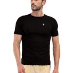 T.T. Men Slim Fit 100% Cotton Cool Round Neck Half Sleev Solid Tshirt