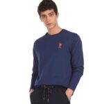 U.S. POLO ASSN. Men Pure Cotton Long Sleeve Solid I693 Regular Fit T-Shirt - Pack of 1
