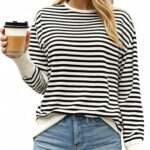 VIMAL JONNEY Women Striped T-Shirt