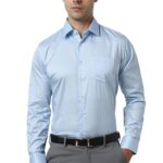 Van Heusen Men's 100% Cotton Slim Fit Printed Formal Shirt