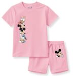 minicult kids Kids Cotton Shorts and Matching Tshirt Coord clothing set with Cute Prints Clothing Set