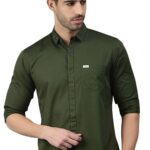 Men's Pure Khadi Cotton Full Sleeves Solid Casual Shirt