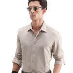 Rare Rabbit Regular fit Plain Shirt