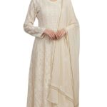 RUMINARI Mul Chanderi 3 piece Anarkali Suit Set for Women