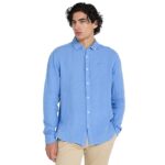 Ben Sherman Men's Classic Button-Down Lightweight Linen Long Sleeve Shirt