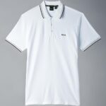 Hugo Boss Men's Modern Fit Paddy Polo Shirt 50198254 Small White